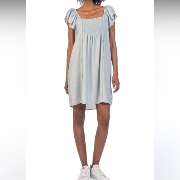 Kut from the Kloth Dresses & Skirts - KUT from the Kloth Winona Smocked Chambray Minidress